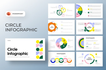 Circle Infographic Presentation PowerPoint Template
